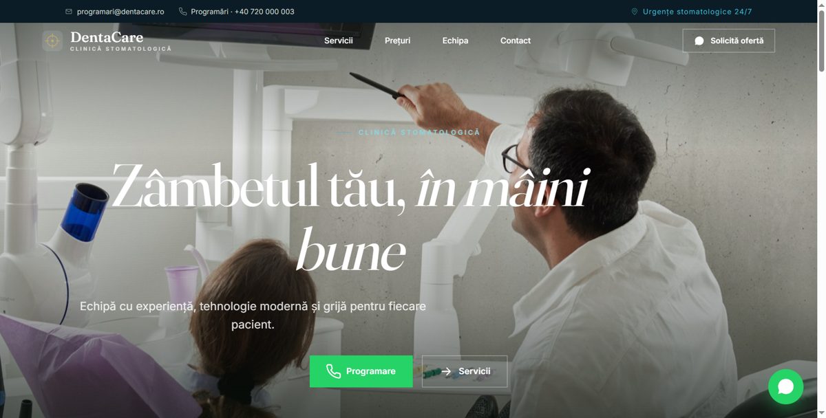 Site Clinica DentaCare
